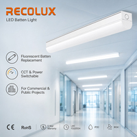Plafonnier LED linéaire à faible éblouissement avec diffuseur PC, Ra90 en option, pour éclairage intérieur commercial