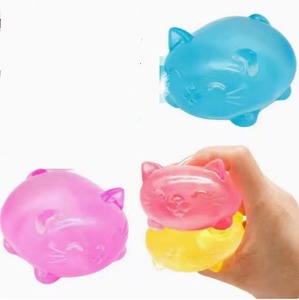 Juguete antiestrés de goma de malta con forma de gato, estilo transfronterizo, de rebote lento, popular en internet, de alta estética - Product Image 1