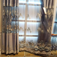 Rideaux brodés haut de gamme Sunny Textile, style chinois moderne, pour salon et bureau