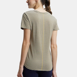 T-shirts en toile respirants et écologiques pour femmes, coupe classique, printemps-été, haute qualité, vente en gros, meilleur prix - Product Image 5