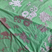 Nouvelle Mode Polyester Tissu Personnalisé Matériel 4 Voies Stretch Fleur Imprimer Burnout Velours pour Femmes Robe Vêtements Hometextile