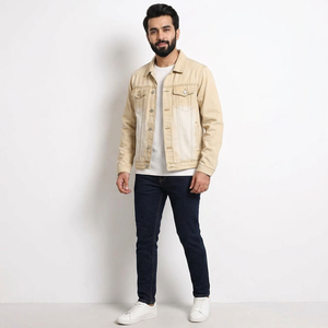 <b>Denim</b> <b>Jackets</b> for Men With Full Customization <b>Custom</b> Sport Style Men's Jeans <b>Jacket</b> for Outdoor Wears - Product Image 1