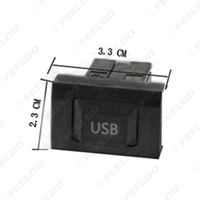 Adaptateur de données USB de voiture, interrupteur, bouton, faisceau de câbles pour Volkswagen, Audi, Skoda, adaptateur Audio de câble USB