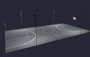 Clôture d'épissage de stade en PVC Clôture de séparation de sécurité pour terrain de football Équipement d'éclairage de soutien personnalisé multifonctionnel et porte - Product Image 6
