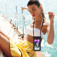 Etui étanche multicolore pour téléphone portable Sac étanche universel pour les sports nautiques Sac pour téléphone portable Etui pour téléphone portable