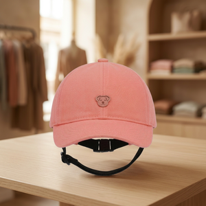 Gorra de béisbol unisex para bebé, con apliques de oso, bordado, algodón transpirable, correa ajustable para la barbilla, gorro informal para exteriores para todas las estaciones - Product Image 3