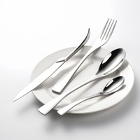 KAYA – Nouveaux ensembles de couverts modernes en acier inoxydable 18/8 argent et or de haute qualité pour restaurant, couteau de table, fourchette, cuillère à thé pour mariage et hôtel