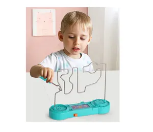 Mainan Labirin Elektrik Lucu Anak-anak Mainan Latihan Konsentrasi Permainan Detak Jantung untuk Anak-anak
