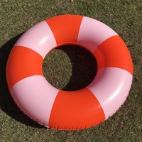 Flotteur de piscine personnalisé OEM, anneau de natation gonflable en PVC pour bébé, Tube pour enfant, anneau de natation gonflable pour adulte, 18P gratuit, 2023