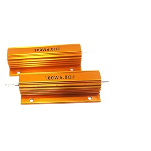 Résistance filaire enroulée en aluminium doré 1000W 60ohm 80ohm 100ohm 0.11 1.1 11 110 1.1K 11K 12 1.2K RX24 watts pour freinage de charge - Product Image 1