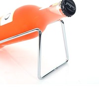 Porte-bouteilles de vin en fer minimaliste, support multifonctionnel en métal pour bouteilles de vin et de cocktails, pour la maison, le salon ou le bureau