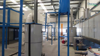 La ligne de revêtement de poudre fabrique-la machine électrostatique automatique de peinture de système de revêtement de poudre de profil en aluminium