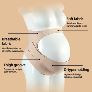 Faja <span class=keywords><strong>de</strong></span> Soporte Ergonómica para Maternidad OEM, Transpirable, Ajustable, <span class=keywords><strong>con</strong></span> Soporte Lumbar - Product Image 2