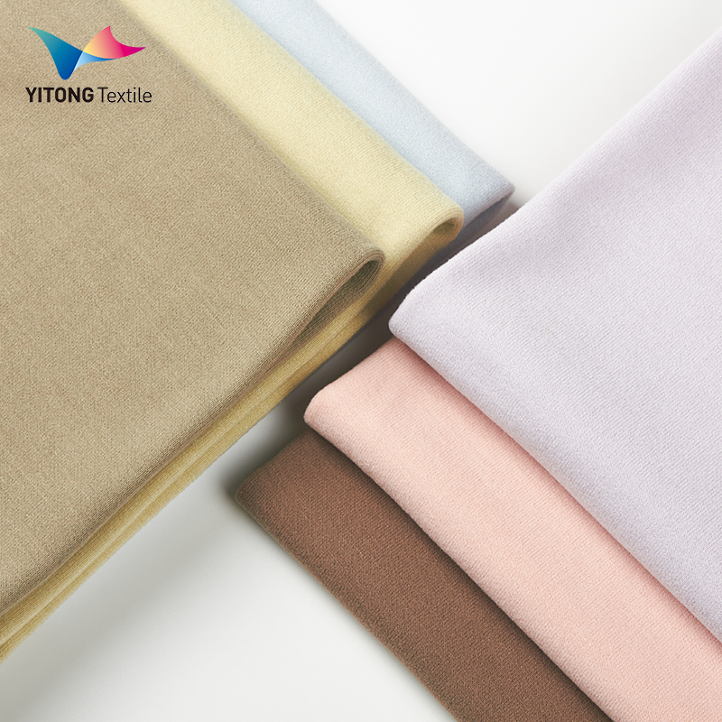 280 Gsm Viscose Polyester Fabric 64% Viscose 27% Polyester 9% Spandex Fabric for Thermal Clothing
