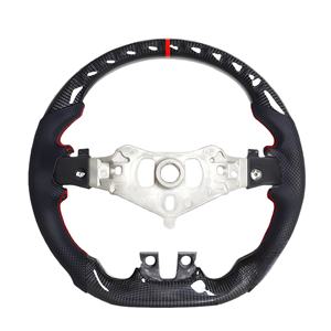 Volante para Automóvil Compatible con <span class=keywords><strong>Challenger</strong></span> Charger 2012 2013 <span class=keywords><strong>2014</strong></span>, Volante de Cuero Nappa y Fibra de Carbono para Charger - Product Image 2