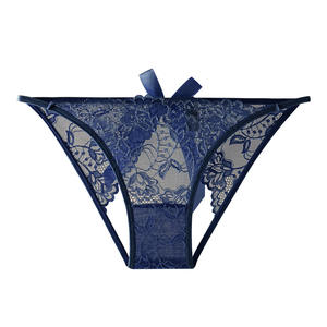 Новые женские трусики-стринги 2026 года: кружевные, однотонные, персикового цвета, с низкой посадкой, дышащие, с вырезами, соблазнительные. Оптом. - Product Image 5