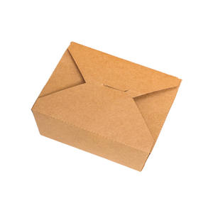 Caja de Almuerzo Desechable de Papel Kraft para Comida Rápida, Contenedor Rectangular de Grado Alimenticio para Envasar Ensaladas, Sushi y Sándwiches Reciclables - Product Image 6
