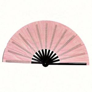 Abanicos de Kung Fu Grandes con Mango de Bambú, Abanico de Mano Grande para Fiestas y Eventos, en Oferta - Product Image 1