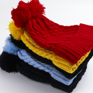 Gorro de Punto de Lana de Color Sólido a Cuadros para Hombre, para Uso Diario y Viajes de Invierno al Aire Libre, Gorros de Punto Estilo Beanie - Product Image 2