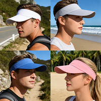 Casquettes de sport pour femmes avec visière, casquette de baseball à dessus ouvert, super visière légère pour l'entraînement