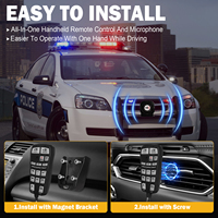 Sirena de Policía de 200W, Alarma de Sirena Fuerte con Control Remoto, Altavoz PA, Alarma de Advertencia para Coche, Bocina con Sistema de Micrófono, Kit para Ambulancia y Camión de Bomberos