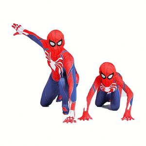 Disfraz de Spiderman de Poliéster para Niños y Adultos, Mono Negro y Rojo, Halloween, TV, Película, Superhéroe, Juego, Cosplay, Venta de Fábrica - Product Image 3