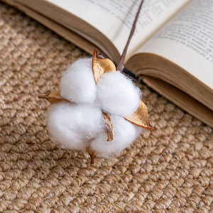 High Quality Indoor DIY Natural Dried <strong>Cotton</strong> <strong>Stems</strong> Single Branch Artificial <strong>Cotton</strong> Flower for Christmas Floral Decor Wholesale - Product Image 4