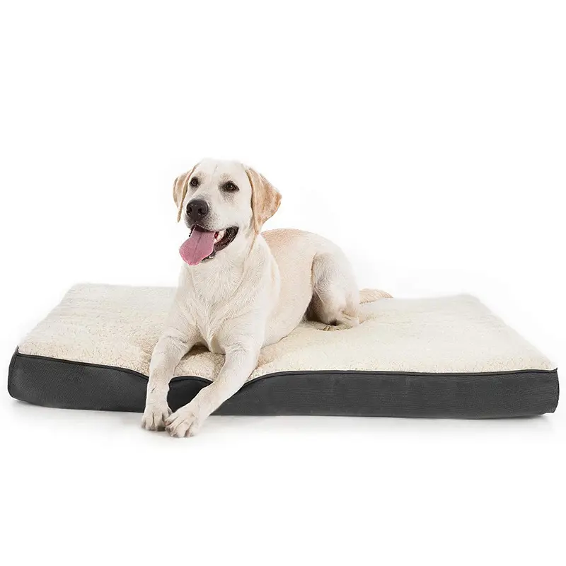 両面利用可能エッグクレートマットビッグ整形外科犬用ベッド洗えるアクセサリー大型犬用の正方形の低反発ペットベッド