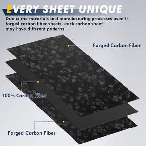 لوح بناء طابعة ثلاثية الأبعاد عالي الجودة من ألياف الكربون المطروقة والراتنج الإيبوكسي، بألوان مموهة مخصصة، لامع/غير لامع، مزدوج - Product Image 3