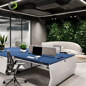 Mobilier de <span class=keywords><strong>bureau</strong></span> d'entreprise personnalisé en usine Salle de réunion Table Chaise Desk Design Display - Product Image 4