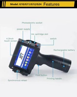 Impresora de Inyección de Tinta de Cama Plana de 12.7mm XP600, Nueva Máquina Codificadora Semiautomática Multicolor Portátil para Fecha de Caducidad, Número de Lote y Número de Serie