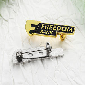 Broches de Moda 3D de Alta Calidad con Logotipo de Marca Empresarial, Chapados <span class=keywords><strong>en</strong></span> Oro y Plata, de Aleación de Zinc, con Letras Metálicas - Product Image 3