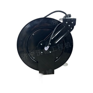 Enrouleur de câbles multifonction en acier au carbone, fixation murale ronde pour rangement d'outils de garage, durable, à un seul niveau - Product Image 2