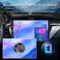 Autoradio Android Universel 9 Pouces Écran 2.5D 4G LTE Son Surround CarPlay Sans Fil Caméra 360° GPS Sortie Vidéo Appui-tête Unité Centrale