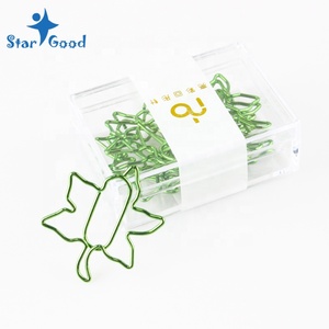 Chất lượng cao Electroplated Maple Leaf giấy Clip 10 cái/sáng bóng màu xanh lá cây hộp nhỏ moq sẵn sàng để tàu - Product Image 2