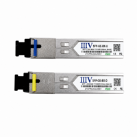 Nuevo Módulo Transceptor Óptico SFP BIDI 1.25G 1310nm/1550nm con Conector SC, Equipo de Fibra Óptica SM para Ethernet/Datos