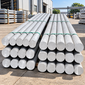 Billets d'aluminium 6061, diamètre rond de 8 pouces, qualité primaire (homogène), alliage conforme à la norme ASTM, marque OEM, longueur de 203 mm - Product Image 1