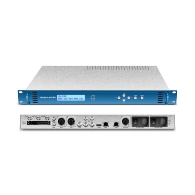 HD IRD DVB-S2X Digital Cable TV Headend DVB IRD with H.264 Hd Decoder IPTV Satellite Receiver with Dual Audio