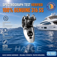 Charnière de pont réglable en acier inoxydable 316 pour bimini marin, avec goupille à dégagement rapide 1x2-3/4 pouces 6mm, accessoires de quincaillerie pour yacht et bateau
