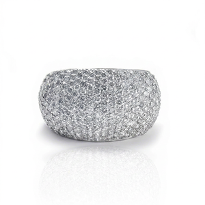 Anillo de Diamantes Moissanite VVS con Baño de Plata de Ley 925, Estilo Hip Hop, para Hombre y Mujer, Ideal para Fiestas - Product Image 1