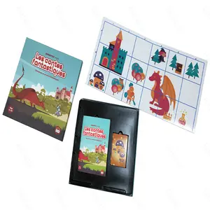 Nhà Sản Xuất Bán Sỉ Trò Chơi Bài Gấp Bảng Les Contes Fantasiques Trò Chơi Bảng Chủ Đề Khủng Long Cho Trẻ Em - Product Image 1