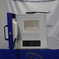 Laboratory Mini Muffle Furnace 1200 Degree Electric Box Furnace 100*100*100mm Chamber for Sintering Ashing Test