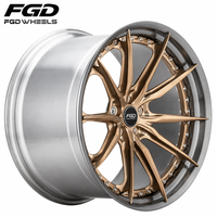 Jantes forgées FGD 10 branches en Y, 2 pièces, 18 19 20 21 22 pouces, 5x112 5x120, concaves profondes pour BMW Audi