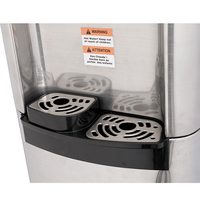 Distributeur d'eau chaude, ambiante et froide avec cafetière, chargement par le bas ou eau du robinet, noir, refroidissement par compresseur, CE, CB, CSAus