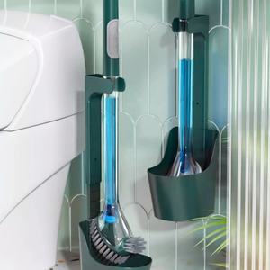 Escobilla de Baño Independiente Realida con Dispensador, Montada en la Pared, <span class=keywords><strong>Antigoteo</strong></span>, Diseño Delgado, para Limpieza del Hogar, Colores Personalizados - Product Image 4