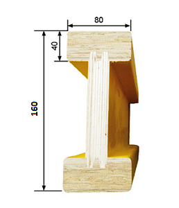Travi in Legno H20 Economiche, Trave H20 Multiuso Castellata EN13377 per Casseforme - Product Image 5