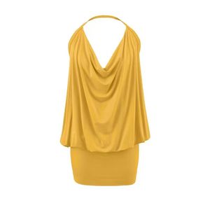 เสื้อยืดมินิเดรสแฟชั่นฤดูร้อนสำหรับผู้หญิง ไซส์ยุโรป สไตล์สตรีทคลับ เปิดหลัง สายคล้องคอ เซ็กซี่ ขายส่ง - Product Image 2