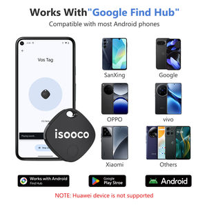 ISOOCO <span class=keywords><strong>Meilleur</strong></span> prix Traceur GPS IOS en plastique étanche IP67 avec écran OLED Contrôlable à distance Traceur de bagages - Product Image 2