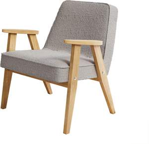 Fauteuil d'appoint en tissu minimaliste et moderne Dishi, confortable pour la salle à manger, le salon, la villa, l'hôtel, les loisirs - pour la chambre à coucher, l'appartement - Product Image 4