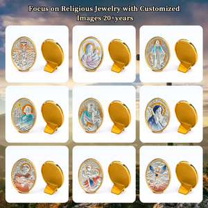 Figura Decorativa de la Virgen María en Acero Inoxidable, Hecha a Mano, Personalizable, Artesanal, Religiosa, para el Hogar, Venta al Por Mayor OEM/ODM - Product Image 4